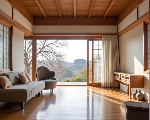 현대적으로 재해석된 한옥 내부