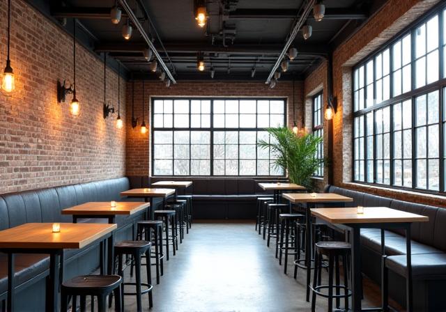 성수동 카페의 인더스트리얼 인테리어