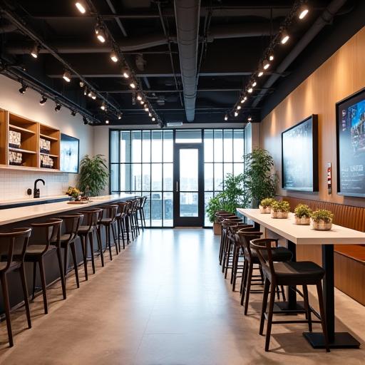 현대적인 상업 공간 디자인